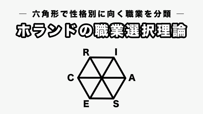 【RIASEC】ホランドの六角形、職業選択理論とは？